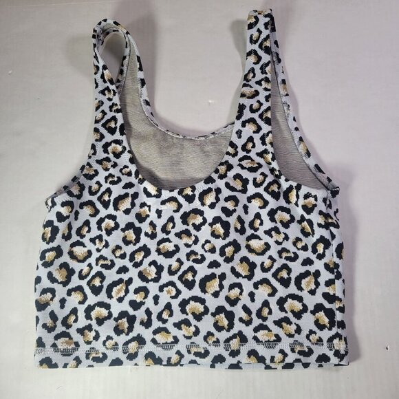 The Upside Leopard Print Crop Top & High-Waisted Shorts Set Size XS - Picture 10 of 11
